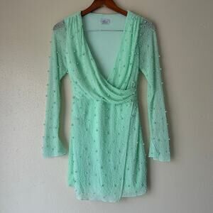 oh polly green wrap dress Mini for Sale up to 90% Off: Poshmark Gift for Wife
